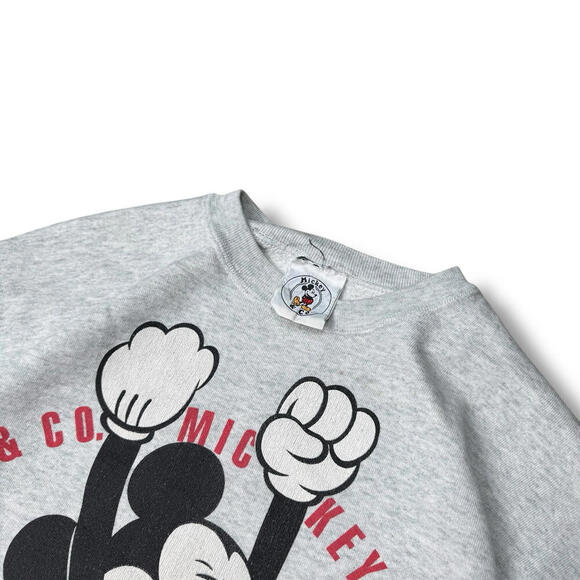 VTG 90s Disney Mickey & Co. Sweatshirt Big Mickey Mouse Graphic Fleece Sz L Y2K - Picture 8 of 12